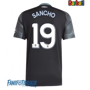 Aston Villa Jadon Sancho #19 Tricou Fotbal Replică 2025-26 Barbati Deplasare